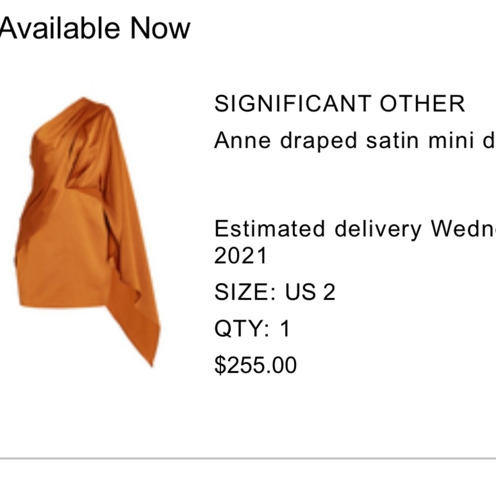 Significant other one shoulder dress